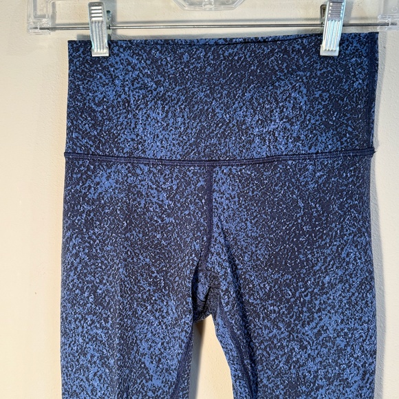 Lululemon Wunder Under Crop High-Rise Tight Size 4,Blue Mineral Deposit Luxtreme - Picture 15 of 16